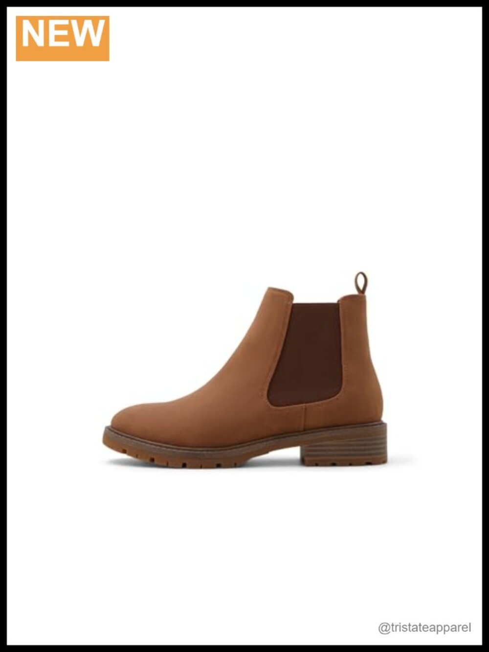 Women's Vegan Ankle Booties Slip-On Almond Toe
